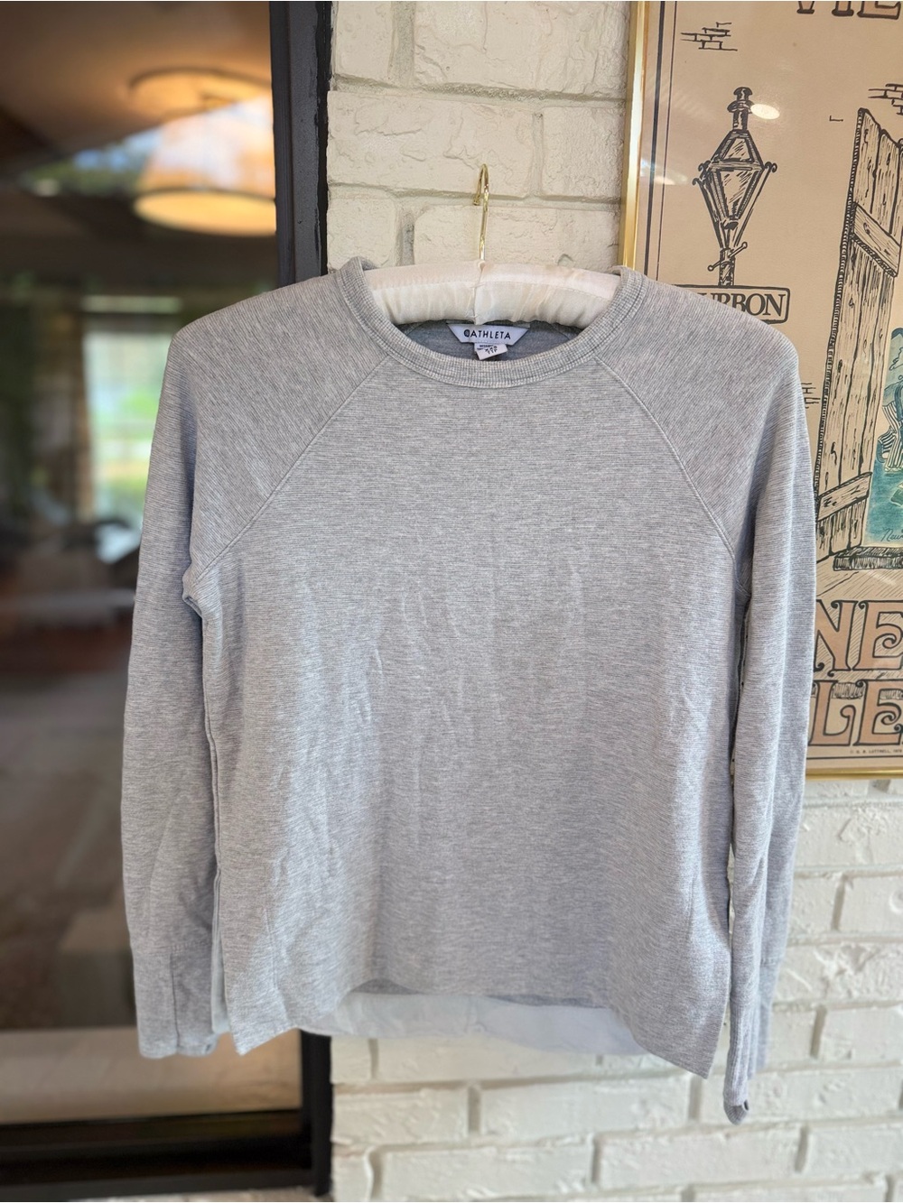 Athleta Coaster Luxe Recover Sweatshirt Gray XXS (Fits like XS)
